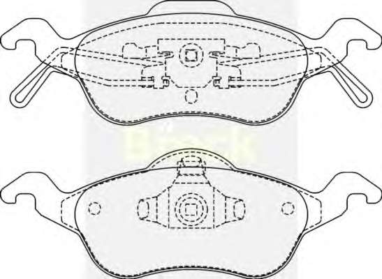 Комплект тормозных колодок, дисковый тормоз