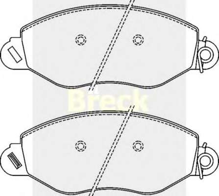 Комплект тормозных колодок, дисковый тормоз