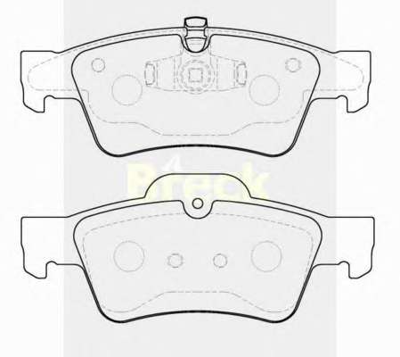 Комплект тормозных колодок, дисковый тормоз