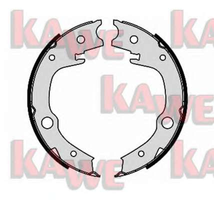 Комплект тормозных колодок, стояночная тормозная система