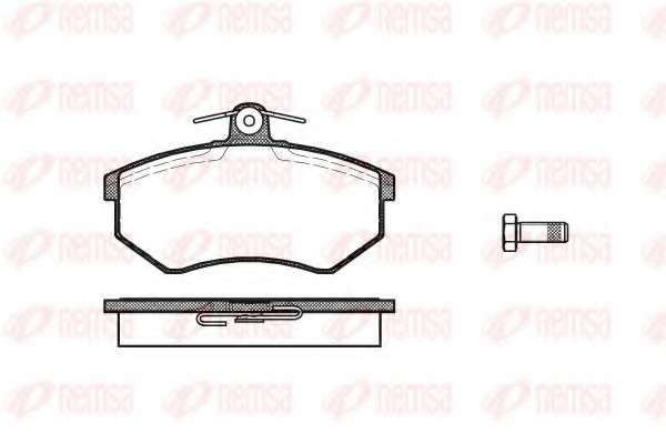 Комплект тормозных колодок, дисковый тормоз