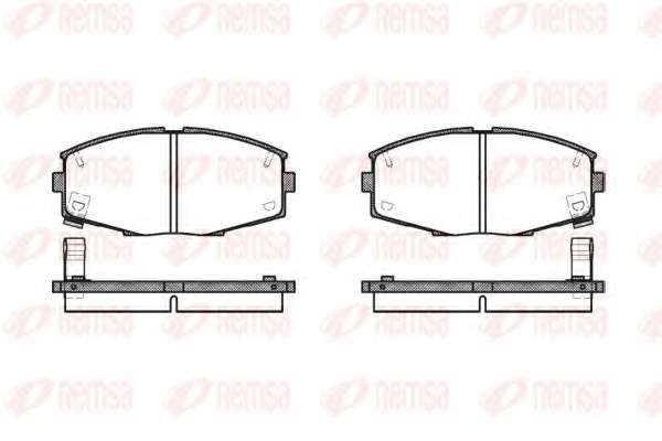 Комплект тормозных колодок, дисковый тормоз