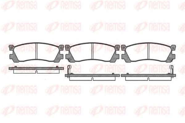 Комплект тормозных колодок, дисковый тормоз