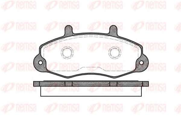 Комплект тормозных колодок, дисковый тормоз