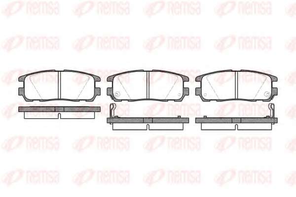 Комплект тормозных колодок, дисковый тормоз