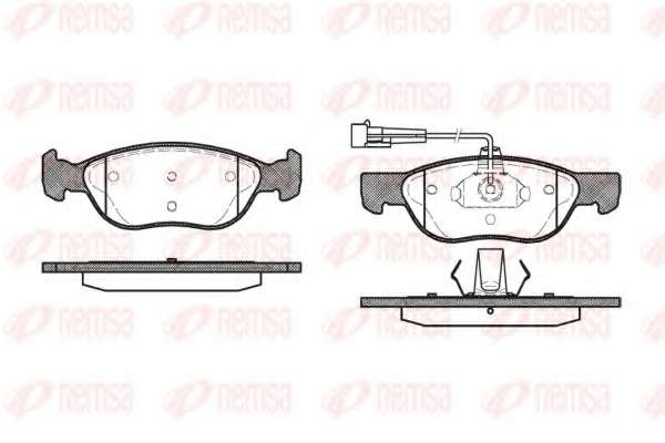 Комплект тормозных колодок, дисковый тормоз