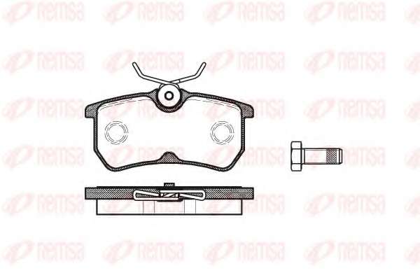 Комплект тормозных колодок, дисковый тормоз