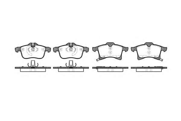 Комплект тормозных колодок, дисковый тормоз