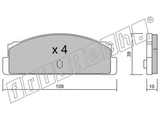 Комплект тормозных колодок, дисковый тормоз