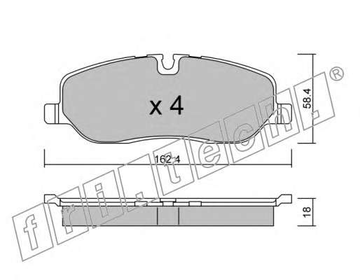 Комплект тормозных колодок, дисковый тормоз