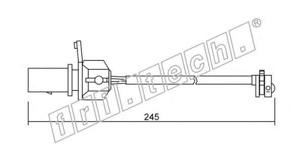Сигнализатор, износ тормозных колодок