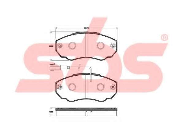 Комплект тормозных колодок, дисковый тормоз