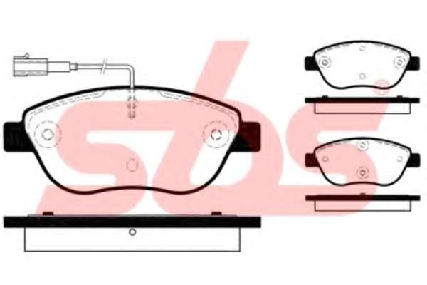 Комплект тормозных колодок, дисковый тормоз