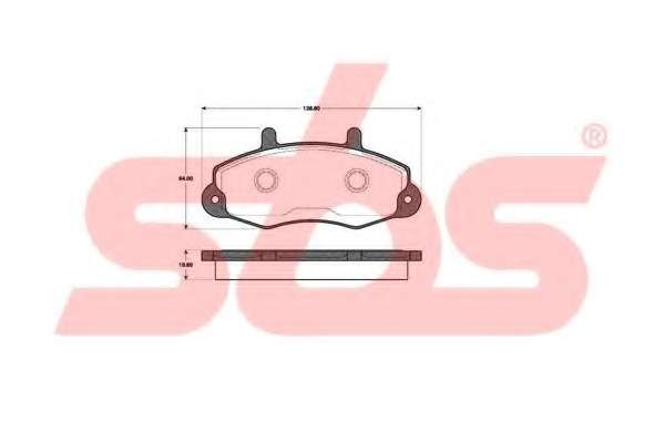 Комплект тормозных колодок, дисковый тормоз