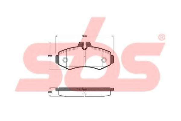 Комплект тормозных колодок, дисковый тормоз