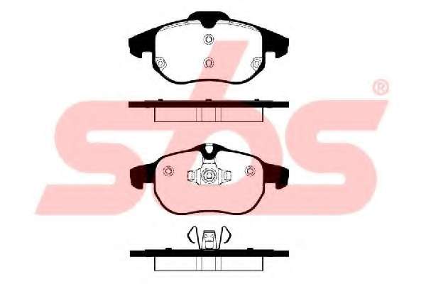 Комплект тормозных колодок, дисковый тормоз