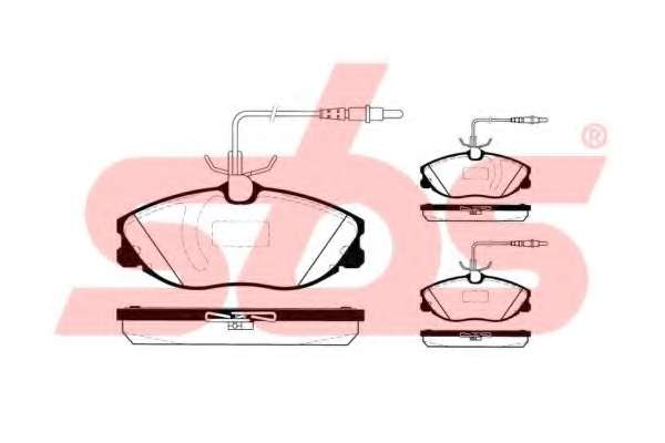 Комплект тормозных колодок, дисковый тормоз