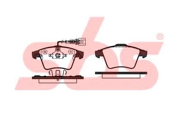 Комплект тормозных колодок, дисковый тормоз