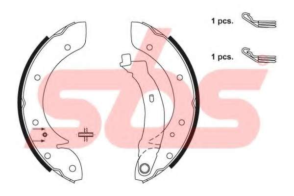 Комплект гальмівних колодок