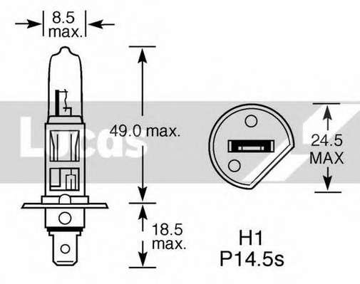 Лампа накаливания, фара дальнего света; Лампа накаливания, основная фара; Лампа накаливания, противотуманная фара; Лампа накаливания, фара заднего хода