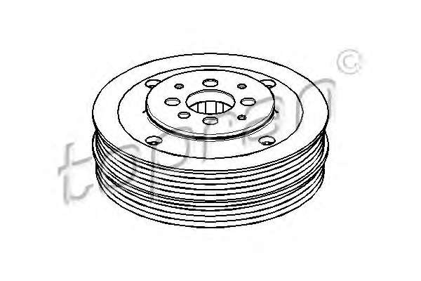 Ременный шкив, коленчатый вал