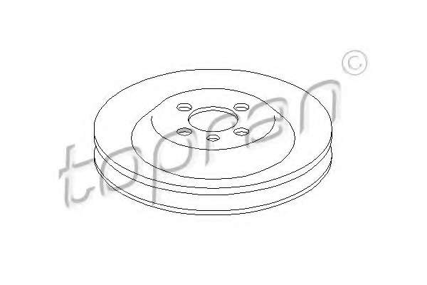 Ременный шкив, коленчатый вал