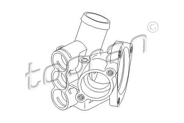 Фланец охлаждающей жидкости