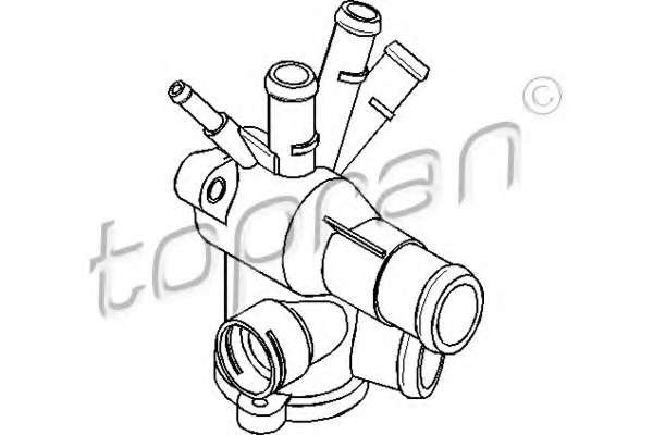 Фланец охлаждающей жидкости