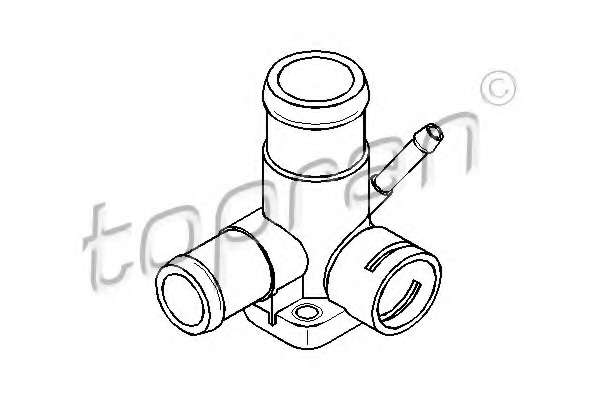 Фланец охлаждающей жидкости