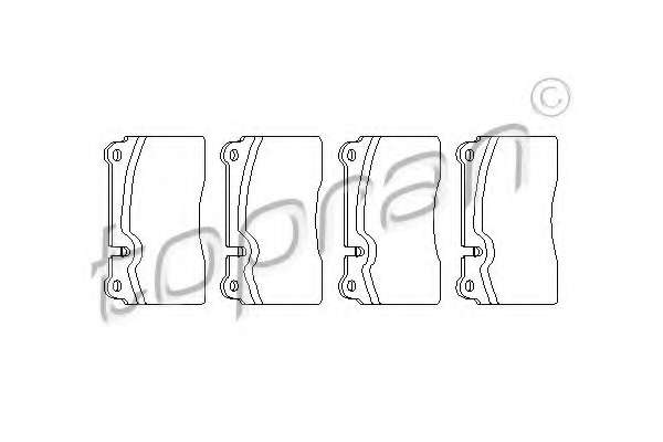 Комплект тормозных колодок, дисковый тормоз