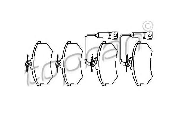 Комплект тормозных колодок, дисковый тормоз