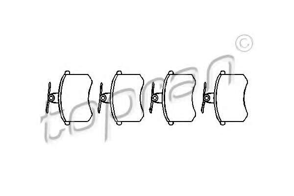 Комплект тормозных колодок, дисковый тормоз