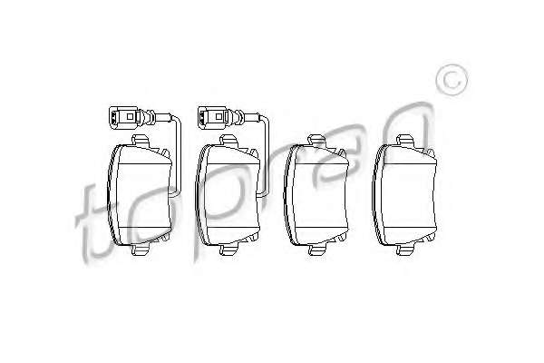 Комплект тормозных колодок, дисковый тормоз
