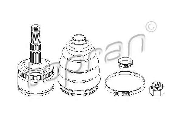 Шарнирный комплект, приводной вал