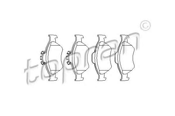 Комплект тормозных колодок, дисковый тормоз