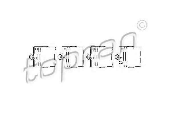 Комплект тормозных колодок, дисковый тормоз