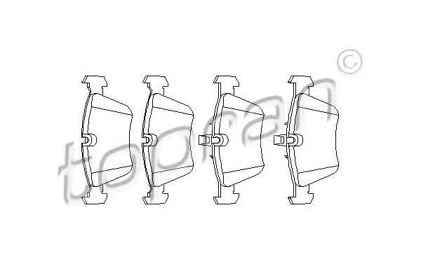 Комплект тормозных колодок, дисковый тормоз