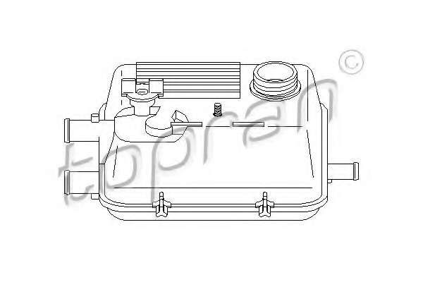 Компенсационный бак, охлаждающая жидкость