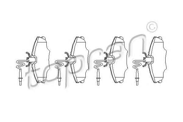 Комплект тормозных колодок, дисковый тормоз
