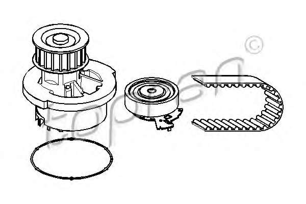 Водяной насос + комплект зубчатого ремня