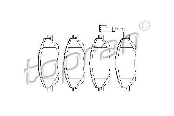 Комплект тормозных колодок, дисковый тормоз