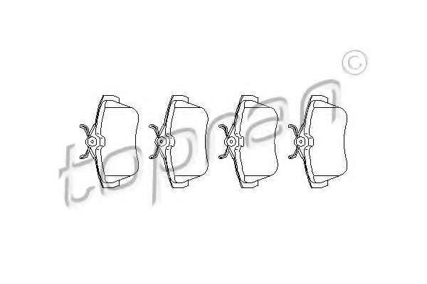 Комплект тормозных колодок, дисковый тормоз