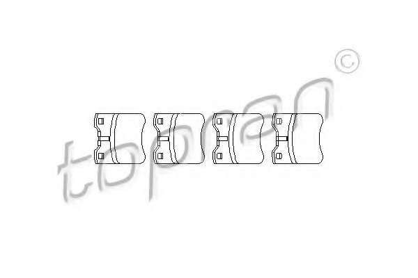 Комплект тормозных колодок, дисковый тормоз