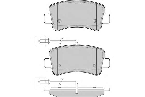 Комплект тормозных колодок, дисковый тормоз