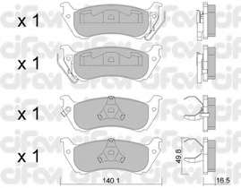 Комплект тормозных колодок, дисковый тормоз