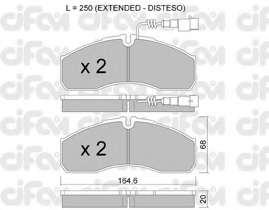 Комплект тормозных колодок, дисковый тормоз