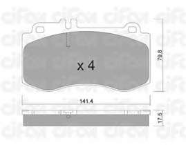 Комплект тормозных колодок, дисковый тормоз