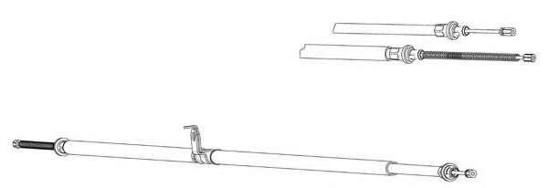 Трос, стояночная тормозная система