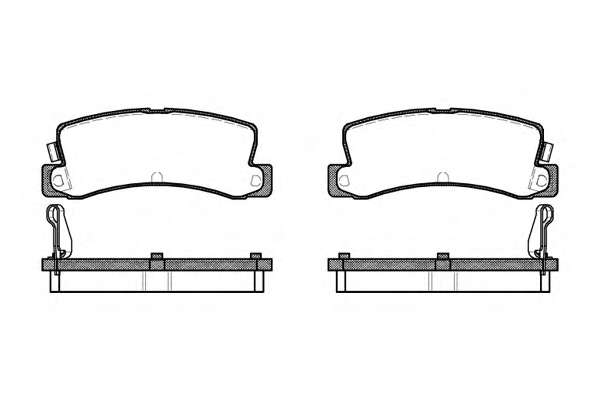 Комплект тормозных колодок, дисковый тормоз