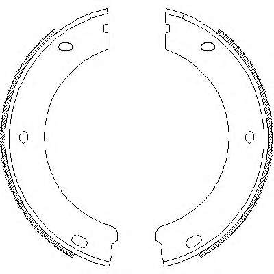 Комплект тормозных колодок, стояночная тормозная система